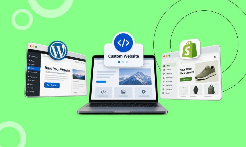 Custom Website vs. WordPress vs. Shopify:What Indian Businesses Actually Need