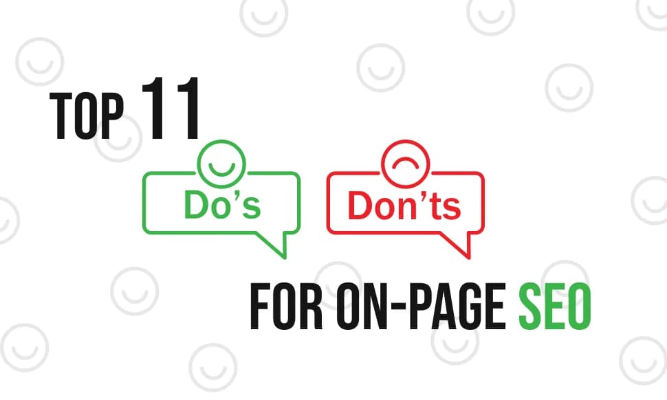 Top 11 do's and don'ts for on-page SEO